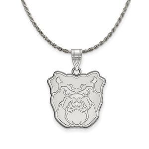 Sterling Silver Butler U Lg Pendant Necklace - 18 Inch
